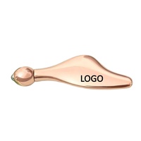 Rouleau de massage oculaire en métal, outil facial Gua Sha en alliage de zinc, anti-âge, lifting, sculpture de la ligne du menton, absorption du sérum, masseur de beauté