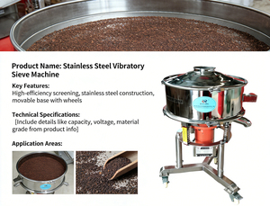 Dahan High Frequency Electric <b>Vibrating</b> <b>Screen</b> with Motor Stainless Steel 304 Circular Rotary Sieving Machine - Product Image 4