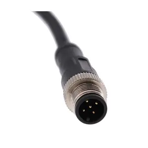 Bán Buôn Đen M12 Nam Và Nữ 4/5/8 Pin Rj45 Nhựa Threaded Nối Chống Thấm Nước 12 Pin Nối Chống Thấm Nước