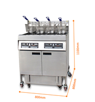 Freidora Eléctrica Industrial con Filtro de Aceite en Venta