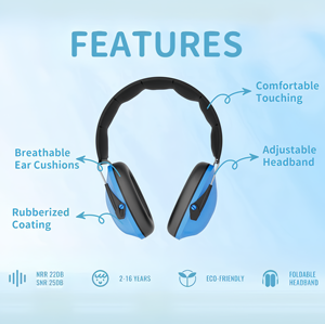 GS130 повязка на голову Складная шумоподавляющая Защита слуха детская Регулируемая Защита для ушей наушники для сна детские наушники защитные наушники - Product Image 6