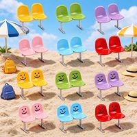 Chaises de parc miniatures de simulation, jouets miniatures, chaises de mobilier de maison, ornements de maison de poupée, modèle d'accessoires de jouets pour enfants