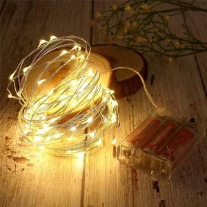 Luci a Corda LED con Scatola Batterie 3AA, Filo di Rame, Classificazione IP44, Dimmerabili, Multicolore, per Natale, Matrimoni, Feste, Ghirlande, Dormitori, Camere da Letto - Product Image 1
