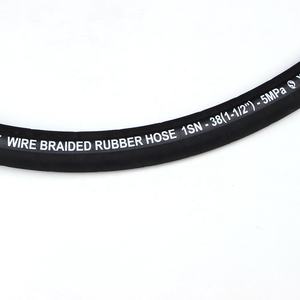 큰 직경 뜨거운 기름 유연한 <span class=keywords><strong>1.5</strong></span> 인치 연료 블랙 SAE R1 유압 호스 - Product Image 5