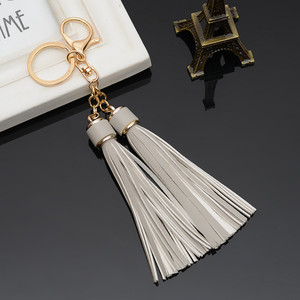 Mode Pu Lederen Kwast Sleutelhanger Voor Vrouwen Gepersonaliseerde Diy Tassen Handtas Telefoon Auto Charme Kwast Sleutelhangers Sieraden Accessoires - Product Image 4