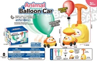 Voiture à ballons animaux, lanceur de ballons en latex à pression manuelle, pompe à air pour véhicule, jouet de fête promotionnel