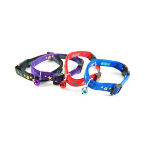 ปลอกคอสัตว์เลี้ยงทำจากไนลอนแบบปรับแต่งได้พร้อมแถบยางยืดและกระดิ่งดีไซน์ทันสมัยออกแบบได้ตามต้องการสำหรับแมวผลิตในไต้หวัน - Product Image 2