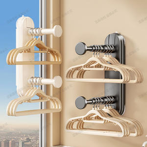 ราวตากผ้าติดผนังแบบยืดหดได้สองชั้น ยี่ห้อ Bluevine สำหรับระเบียงและจัดเก็บในบ้าน - Product Image 2