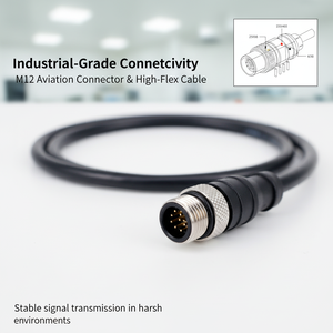 Lecteur de codes-barres compact Hikrobotics ID2000 avec câble M12, 20 ips haute vitesse pour la logistique et la fabrication - Product Image 2