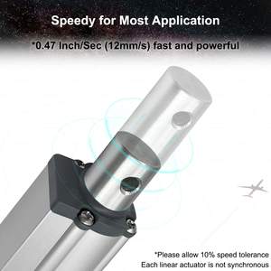 Actionneur linéaire électrique 12V 2000N pour souffleuse à neige en aluminium 100mm-400mm course 36V TV ascenseur 24V moteur à courant continu - Product Image 4