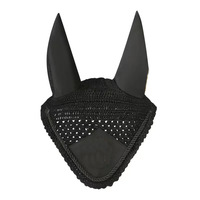Vente directe d'usine Equestrian Tack Shop Couverture d'oreille de cheval tricotée douce sans démangeaisons Bonnet Voile de mouche de cheval