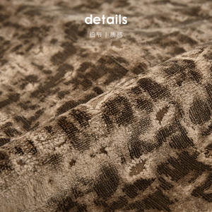 Cuscino Lombare in Velluto Tagliato Stile Vintage Echo, Federa Rettangolare Beige con Motivo Irregolare Stile <span class=keywords><strong>Old</strong></span> Money per Sala Espositiva - Product Image 3