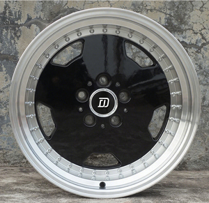 Rines Clásicos de Aleación para Automóvil de Pasajeros de 17 Pulgadas, 5x112, Cb66.56, Negros con Offset de 25 para Mercedes W140 W201 W126 W124 - Product Image 1