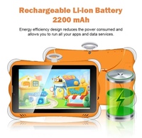 7-Zoll Kinder-Tablet, Mehrsprachig, Optional US/EU/UK/Australien-Stecker, Sturzsicheres Design, Pädagogisches Kinder-Tablet