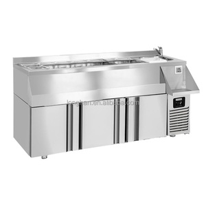 Trạm Làm Việc Di Động Quầy Bar Cocktail Với Tủ Lạnh - Product Image 4