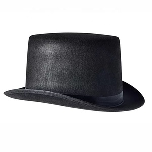 Wholesale Cheap <strong>Black</strong> Polyester Felt <strong>Top</strong> <strong>Hat</strong> for Casual Parties and Magic Shows - Product Image 2