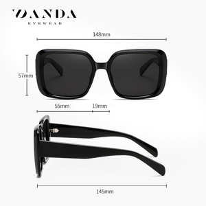 Gafas de sol cuadradas Danda Eyewear C1 C2 C3 C4 C5 UV400 polarizadas para mujeres y hombres, gafas de sol de moda unisex - Product Image 2