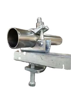 Doppio accoppiatore costruzione ponteggio morsetto mezzo acciaio zincato a goccia forgiato scala a cuneo parti girevole pressato fisso - Product Image 4