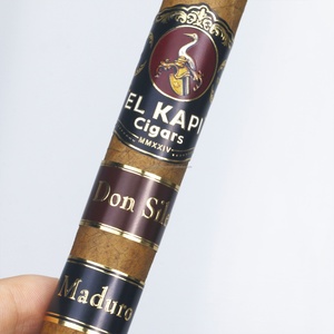 Custom Shaped Adhesive Paper Cigar Ring <b>Sticker</b> SFX Brand Model with Custom Shapes - Product Image 3