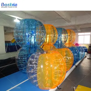 TPU/聚氯乙烯材料巨型充气足球/保险杠泡泡脚/成人泡泡足球