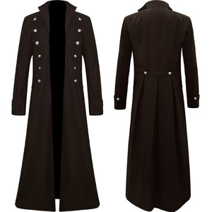 <span class=keywords><strong>Disfraces</strong></span> de Cosplay Nuevos de <span class=keywords><strong>2022</strong></span>, Ropa Medieval de <span class=keywords><strong>Halloween</strong></span> para <span class=keywords><strong>Hombre</strong></span>, Esmoquin Gótico Steampunk, Chaqueta Larga, Gabardina Negra para <span class=keywords><strong>Hombre</strong></span> - Product Image 5