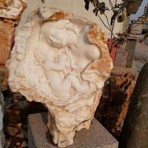 Moldes de hormigón de tamaño natural de mármol blanco tallado a mano para decoración de jardín para estatuas - Product Image 6