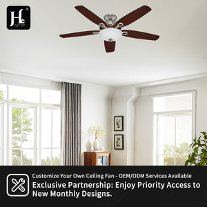 Ventilateur de plafond avec éclairage LED et télécommande, 8 pales, pour usage domestique et professionnel, installation de projet, moteur DC - Product Image 5