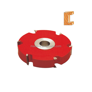 Tête <span class=keywords><strong>de</strong></span> coupe hélicoïdale personnalisée outil <span class=keywords><strong>de</strong></span> rainurage <span class=keywords><strong>de</strong></span> planification du bois 4 dents coupe-planificateur TCT avec éperons - Product Image 1