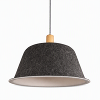 Suspension LED contemporaine en feutre PET de style hôtelier, blanc chaud 3500K, CRI 90 élevé, garantie 5 ans, pour usage domestique et bureautique
