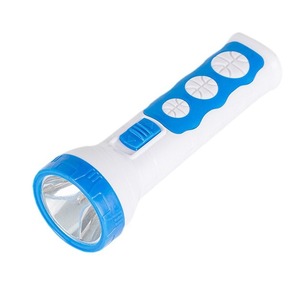 Portable Plastic Dry Battery <b>Led</b> <b>Flashlight</b> White Light Outdoor Use - Product Image 1