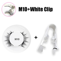 Faux cils magnétiques 3D Cils magnétiques réutilisables avec 4 cils magnétiques Aimant Faux cils Extension Outils de maquillage