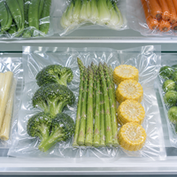 Sacs sous vide plats transparents pour la conservation des légumes, haute transparence, faciles à utiliser, vente en gros, emballage alimentaire, directement de l'usine