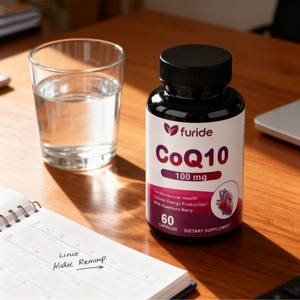 Cápsulas de Coenzima Q10 Ubiquinol de 200 mg, Suplemento OEM de Fábrica, Apoyo Energético, 60/90/120 Unidades - Product Image 1