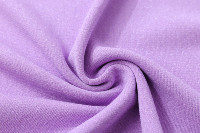 Blusa de punto elegante para mujer con cuello barco, decoración de lazo con perlas hechas a mano, hombros descubiertos, manga midi, ajuste ceñido, color morado