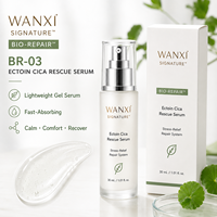 Sérum Visage Hydratant Réparateur de la Barrière Cutanée WANXI Ectoin Cica Éclaircissant Apaisant pour l'Acné Acide Hyaluronique 30mL OEM/ODM Marque Privée