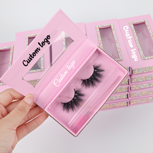 Glitzer-Diamant-Wimpernverpackungsbox mit Flauschigen 8mm-25mm 100% Echten Nerz-Wimpern Großhandel Wimpern-Anbieter - Product Image 2