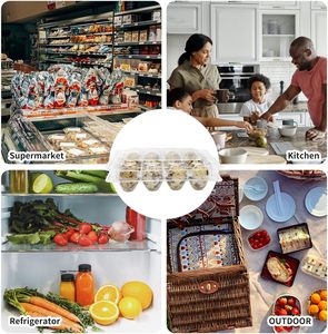 12 cajas de huevos de codorniz estilo clásico 3x4, cajas cuadradas de huevos de Paloma para la industria alimentaria, con capacidad para hasta doce huevos pequeños de faisán - Product Image 4