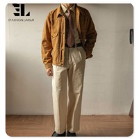 LARSUR Veste de camionneur en toile de canard lourd personnalisée d'usine Veste de travail formelle Detroit Corvée Paris Boucle en toile pour hommes