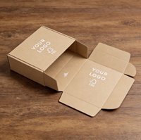 Boîte d'expédition en carton ondulé extra épais avec logo personnalisé en relief, doublure en éponge, matériaux recyclés écologiques et pelliculage mat pour
