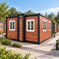Maison conteneur préfabriquée prête à l'emploi, modulaire, portable, pour chantier, bureau, dortoir du personnel