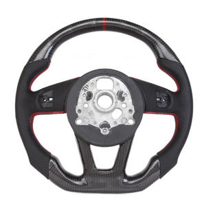 Volant de voiture personnalisé en fibre de carbone véritable fait à la main, adapté à <span class=keywords><strong>Audi</strong></span> <span class=keywords><strong>A4</strong></span> 2021 2022 <span class=keywords><strong>2023</strong></span> 2024 A5 19-25 A3 - Product Image 5