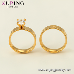 R-155 Xuping thiết kế mới 24K màu vàng thời trang Zircon Bộ Nhẫn cưới - Product Image 3