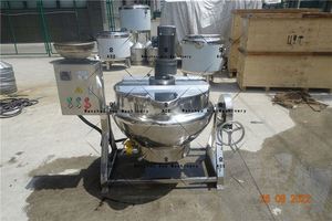 Olla de cocina de acero inoxidable de 300 litros con camisa de aceite mezcladora para molino de harina, panadería, componentes de núcleo de bodega, bomba de Motor, caja de cambios - Product Image 4