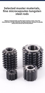 Fresas de Precisão em Material de Carboneto, Cortador de Engrenagem de Alta Eficiência, Precisão DIN-AA, Compatível com CNC, Ampla Gama de Módulos - Product Image 5