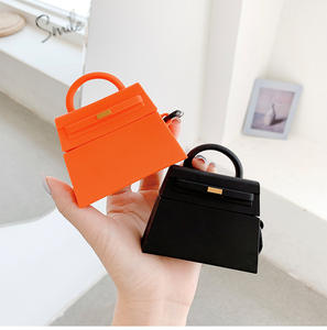 Gran oferta, diseño de bolso 3D a la moda, funda para auriculares inalámbricos con Clip para Airpods Pro, funda de silicona de lujo para mujer para Airpods 1/2 - Product Image 2