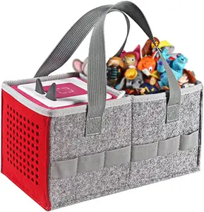 Carrying Case Compatible with Toniebox Storage Bins With Big Handles Toy Storage organizer Tonies Audio Player Travel Tote Bag