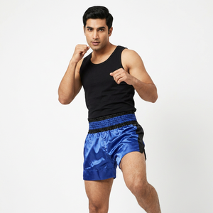 Custom 100% Cotton Stretch Lightweight MMA Martial Arts Shorts Boxing Muay Thai BJJ Sportswear Adults Private Label OEM - Product Image 1