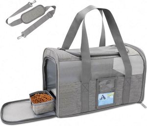 Échantillon Gratuit : Sac de Transport pour Animaux de Compagnie Approuvé par les Compagnies Aériennes, Sacs de Transport pour Chats de Taille Moyenne et Chats de Petite Taille, Sacs de Transport Souples pour Chiens de Petite et Moyenne Taille - Product Image 1