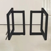 Meubles de salle à manger à bas prix, table à manger moderne avec plateau en verre et pieds en métal
