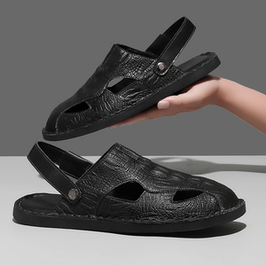 Sandales <span class=keywords><strong>d</strong></span>'été pour hommes en cuir microfibre léger, antidérapantes, grande taille, avec logo personnalisé en stock, livraison rapide - Product Image 6